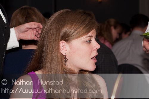 Alissa Fitch at the reception.